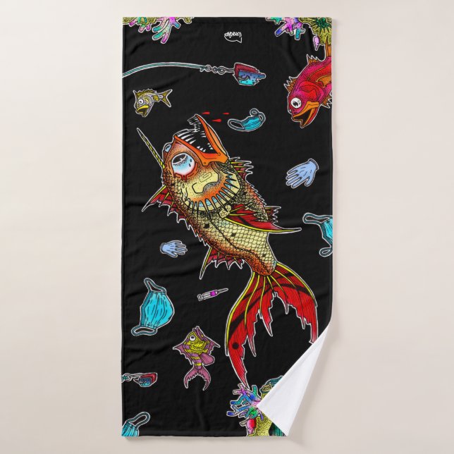 Serviette de plage Corona Worries (Serviette de bain)