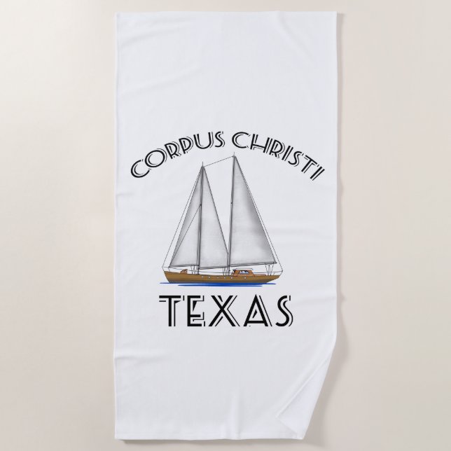 Serviette De Plage Corpus Christi Texas (Devant)
