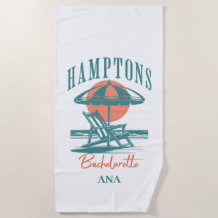 Serviette De Plage couché de soleil de la bachelorette des hamptons b