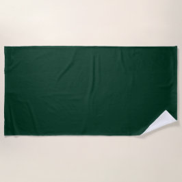 Serviette De Plage Couleur solide vert foncé