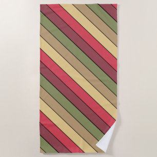Serviette De Plage Couleurs de terre de la saison automnale sur papie