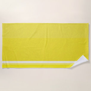 Serviette De Plage Couleurs de tranche de fruit de citron d'agrumes j