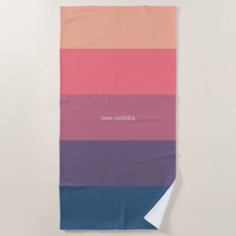 Serviette De Plage Couleurs rêveuses personnalisées