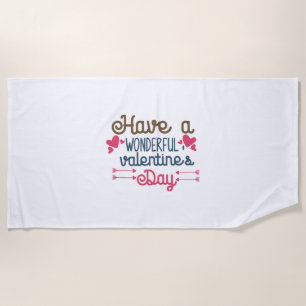 Serviette De Plage Couple Art ont une merveilleuse Saint Valentin