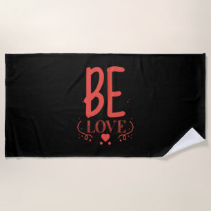 Serviette De Plage Couple Cadeau Be Love