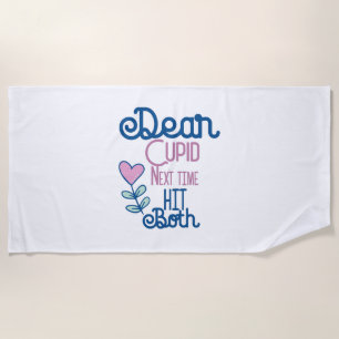 Serviette De Plage Couple Cadeau La prochaine fois frappe les deux