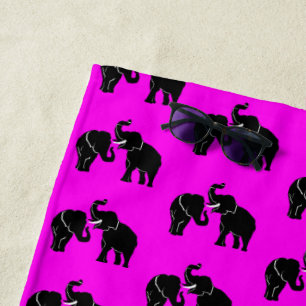 Serviette de plage Couple Elephant - Couleurs Pers