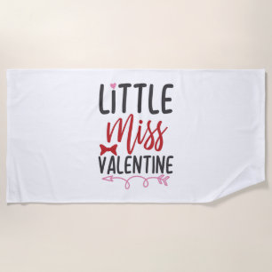 Serviette De Plage Couple Giant Little Miss Valentine