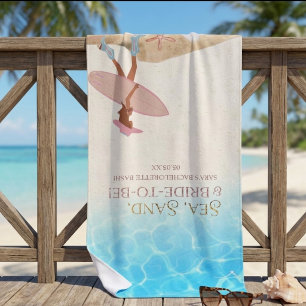 Serviette De Plage Cowgirl Côtière Boots de Bachelorette de Plage Nas