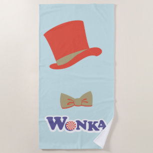 Serviette De Plage Cravate Wonka Top Hat & Bow
