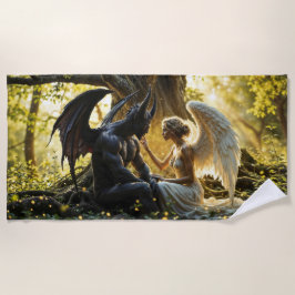 Serviette De Plage Créatures célestes ange démon imaginaire