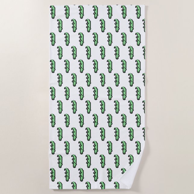 Serviette De Plage Crocodile (Devant)