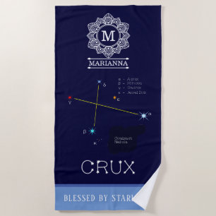 Serviette De Plage Crux de constellation de l'hémisphère sud
