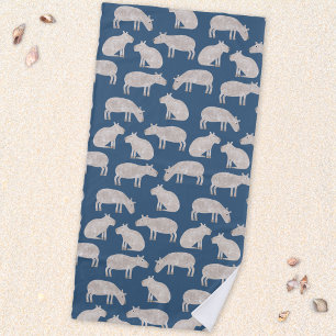 Serviette De Plage Cute Capybara