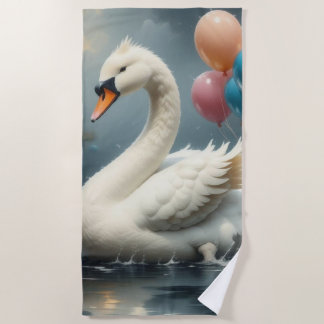 Serviette De Plage cute swan