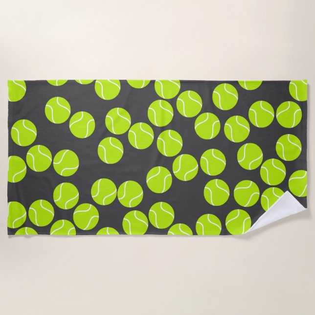 Serviette De Plage Cute Tennis Beach (Devant)
