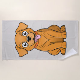 Serviette De Plage Dactylographie de la plage pour chiens splendides 