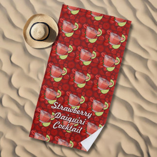 Serviette De Plage Daiquiri aux fraises