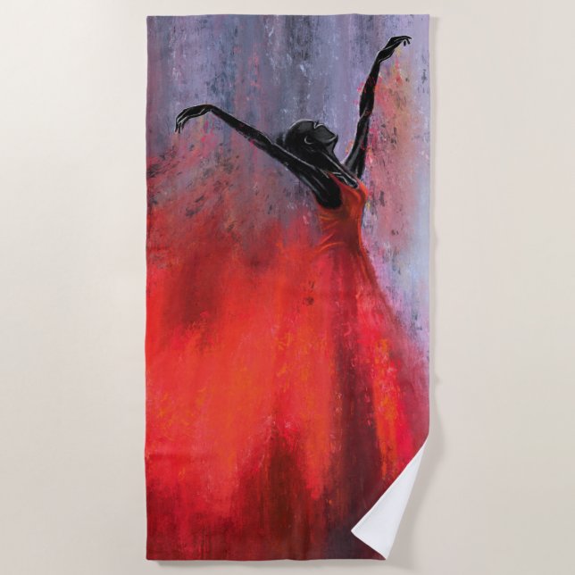 Serviette De Plage Dancing Lady Beach Towel (Devant)