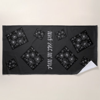 Serviette De Plage Dandelion, Fleurs sauvages et Abeilles de miel