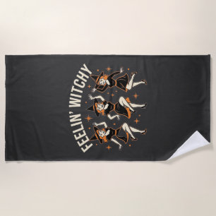 Serviette De Plage Danse de sorcière Halloween Feelin 'Witchy