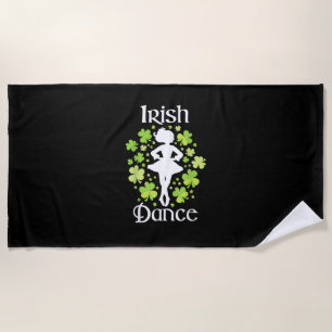 Serviette De Plage Danse irlandaise - Danse irlandaise Ceili Reel Dan