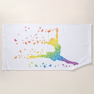 Serviette De Plage Danseur de papillon