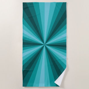 Serviette de plage d'Aqua d'illusion optique