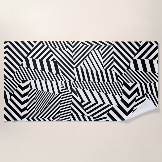 Serviette De Plage Dazzle Camouflage (Devant)