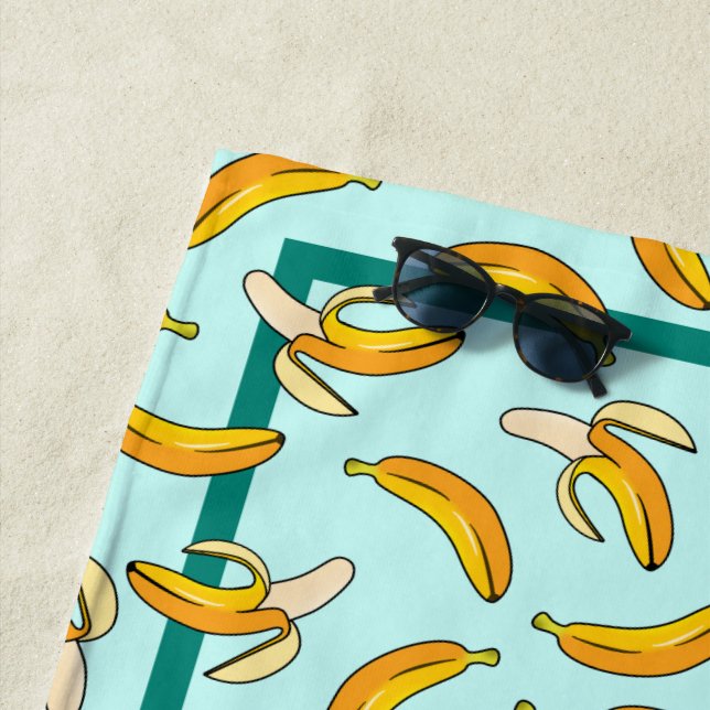 Serviette de plage de Bananas (En situation)