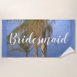 Serviette de plage de Bridesmaid Palm Trees