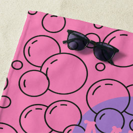 Serviette de plage de Bulle Bliss personnalisée