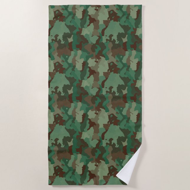 serviette de plage de camouflage militaire (Devant)