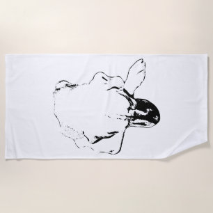 Serviette de plage de chien de repos de l'âme