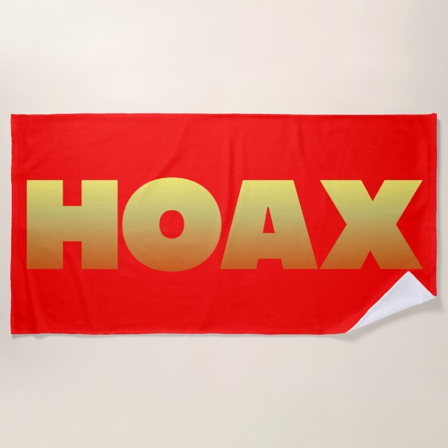 SERVIETTE DE PLAGE DE CONCEPTION HOAX (Devant)