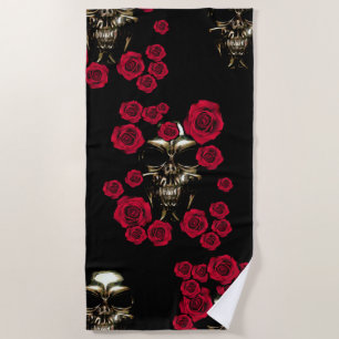 Serviette de plage de crâne