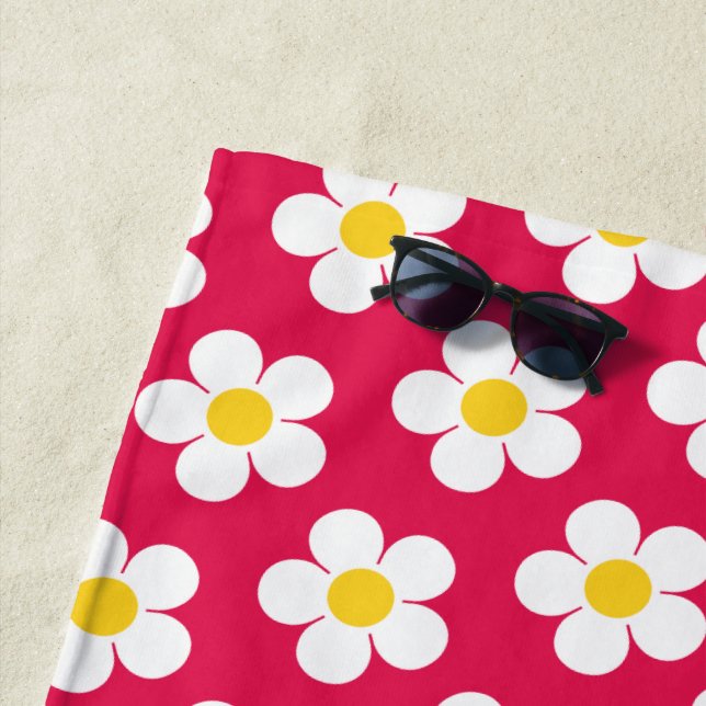 Serviette de plage de Daisy (En situation)