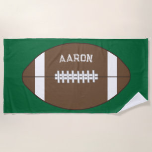 Serviette de plage de football personnalisée