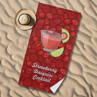 Serviette de plage de fraise Daiquiri