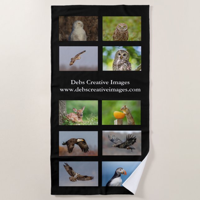 Serviette de plage de la faune (Devant)