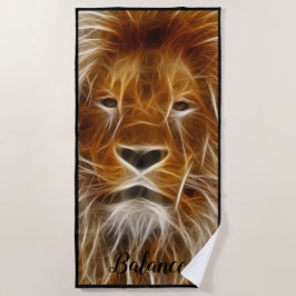 Serviette de plage de Lion