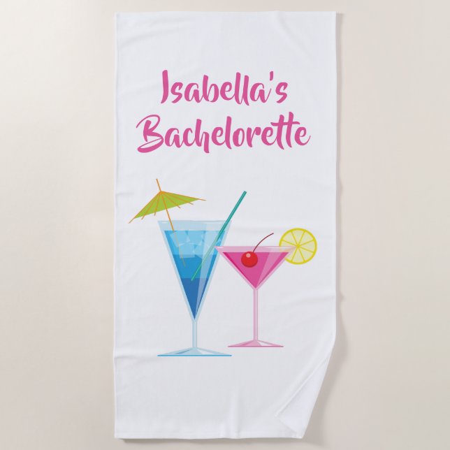 Serviette de plage de partie de Bachelorette (Devant)