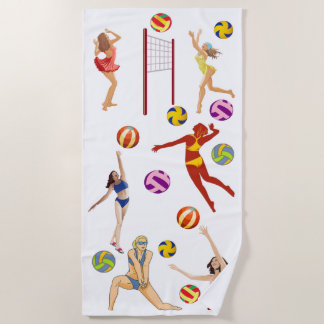 Serviette de plage de volleyball de plage