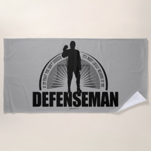 Serviette De Plage Défenseur du hockey