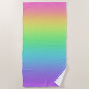 Serviette De Plage Dégradé arc-en-ciel