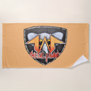 Serviette de plage d'emblème de Metalphant - image