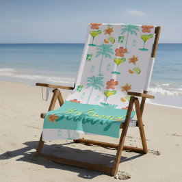 Serviette De Plage Demoiselle d'honneur de la mariée tropicale voile 