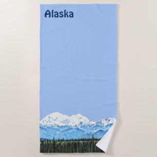 Serviette De Plage Denali (Mt. McKinley)