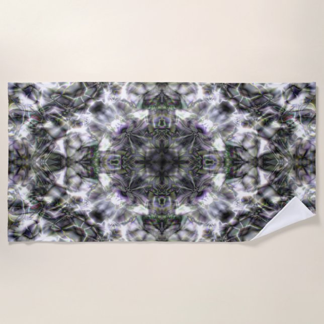 Serviette De Plage Dentelle d'argent (Devant)