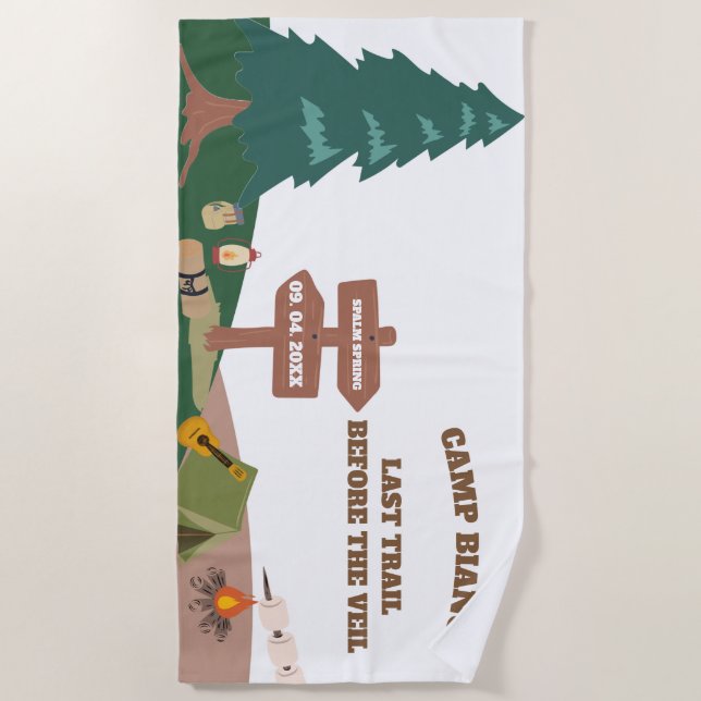 Serviette De Plage Dernière randonnée avant la fête d'enterrement de  (Devant)
